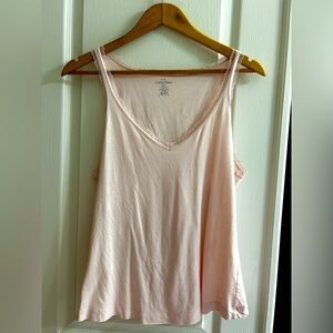 Calvin Klein Pink lace trim tank top Size M #lacetrim